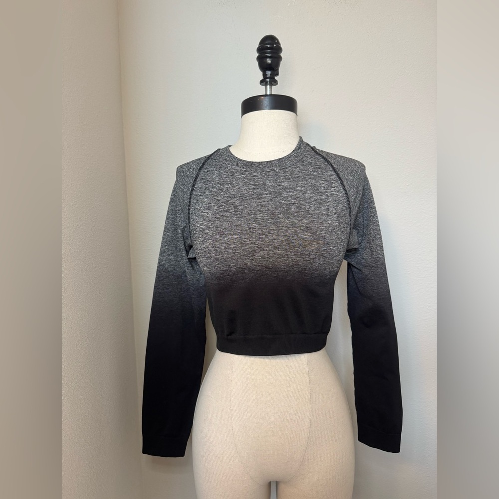 Gymshark Adapt Ombré Seamless Long Sleeve Crop Top